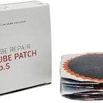 Rema Tip Top No. 5 Tube Patch, 10 Units of 3-3/4 inch Round Vulcanizing Patches for Truck and Farm Tire Inner Tube Repair, Red Feather Edge