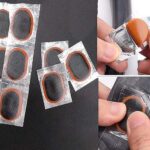 Bike Inner Tire Patch Repair Kit - with 36 Pcs Vulcanizing Patches, Bicycle Tire Repair Kit with Portable Storage Box, Repair Tools, Metal Rasp and Lever for Mountain Bicycle,Scooter and Motor - Image 3