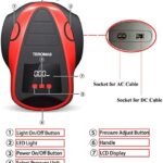 TEROMAS Tire Inflator Portable Air Compressor, Air Pump DC/AC for Car Tires 12V DC and Other Inflatables at Home 110V AC, Digital Electric Tire Pump with Pressure Gauge(Red) - Image 2