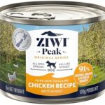 Ziwi Peak Canned Wet Dog Food – All Natural, High Protein, Grain Free, Limited Ingredient, with Superfoods (Chicken, Case of 12, 6oz Cans)
