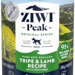 ZIWI Peak Canned Wet Dog Food – All Natural, High Protein, Grain Free, Limited Ingredient, with Superfoods (Tripe & Lamb, Case of 12, 13.75oz Cans)