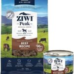 ZIWI Peak Beef Dog Food Bundle – All Natural, High Protein, Grain Free & Limited Ingredient, with Superfoods (Air-Dried 16oz Bag + Case of 12, 6oz Cans)