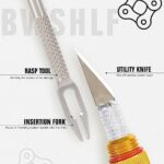 BWSHLF Tubeless Bike Tire Repair Kit for MTB and Road Bicycle Tires, Puncture Kit Include Bacon Strips Embedding Tool - Image 4