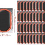 Bike Inner Tire Patch Repair Kit - with 36 Pcs Vulcanizing Patches, Bicycle Tire Repair Kit with Portable Storage Box, Repair Tools, Metal Rasp and Lever for Mountain Bicycle,Scooter and Motor - Image 2