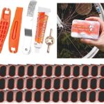 Bike Inner Tire Patch Repair Kit - with 36 Pcs Vulcanizing Patches, Bicycle Tire Repair Kit with Portable Storage Box, Repair Tools, Metal Rasp and Lever for Mountain Bicycle,Scooter and Motor - Image 9