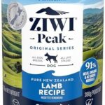 ZIWI Peak Canned Wet Dog Food – All Natural, High Protein, Grain Free, Limited Ingredient, with Superfoods (Lamb, Case of 12, 13.75oz Cans)