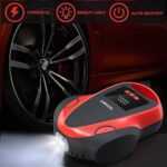TEROMAS Tire Inflator Portable Air Compressor, Air Pump DC/AC for Car Tires 12V DC and Other Inflatables at Home 110V AC, Digital Electric Tire Pump with Pressure Gauge(Red) - Image 6