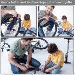 Bike Inner Tire Patch Repair Kit - with 36 Pcs Vulcanizing Patches, Bicycle Tire Repair Kit with Portable Storage Box, Repair Tools, Metal Rasp and Lever for Mountain Bicycle,Scooter and Motor - Image 6