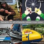Bike Inner Tire Patch Repair Kit - with 36 Pcs Vulcanizing Patches, Bicycle Tire Repair Kit with Portable Storage Box, Repair Tools, Metal Rasp and Lever for Mountain Bicycle,Scooter and Motor - Image 5