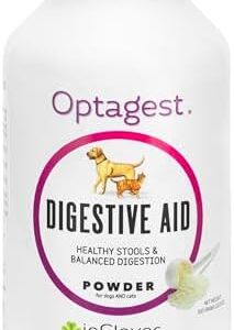 InClover Optagest Natural Digestive Aid, Organic Prebiotics & Enzymes Supplement Powder for Dogs and Cats - Promotes Healthy Stools, Less Gas, Optimal Nutrient Absorption, Intestinal Balance, 10.5oz
