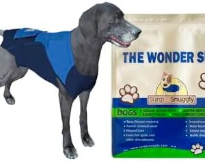 SurgiSnuggly E Collar Alternative Cone for Dogs After Surgery, It's Easier Than Dog Cones for Large Dogs and It's Made with American Textile to Protect Your Pet's Wounds and Bandages, XL BB EC