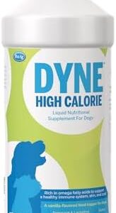 PetAg Dyne High Calorie Liquid Nutritional Supplement for Dogs & Puppies 8 Weeks and Older - 32 oz - Supports Performance and Endurance - Sweet Vanilla Flavor