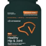 VetriScience Glycoflex 3 Clinically Proven Hip and Joint Supplement for Dogs - Maximum Strength Dog Supplement with Glucosamine, MSM, Green Lipped Mussel & DMG - 120 Chewable Tablets, Chicken Flavor​