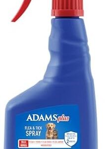 Plus Flea & Tick Spray with Precor For Dogs and Cats; Kills Fleas, Flea Eggs, Flea Larvae, Ticks, and Repels Mosquitoes For Up To 2 Weeks; Controls Flea Reinfestation For Up To 2 Months; 16 Oz