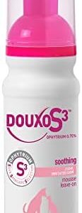 Douxo S3 Calm Mousse, Contains 0.75% Ophytrium, Soothing, For Itchy, Irritated or Allergic Skin, For Dogs and Cats, 5.1 fl. oz. (150mL)