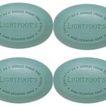 Lightfoot's Pine Soap for Men (Set of 4 Bars) All Natural Pine Scented Mens Athletic Soap for Body or Hands