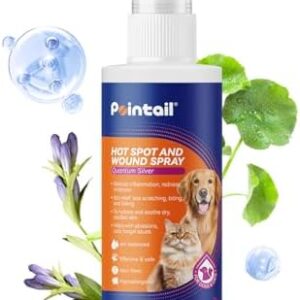 Hot Spot Treatment for Dogs and Cats, Paw Licking Remedy, Dog Licking Paws Treatment, Anti Itch Relief, Allergies Infections, Pipot Skin Spray for Dogs, Wound Hot Spot Spray-All Animals, 4oz