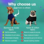 PupShield - Dog Surgery Recovery Suit Male and Female - All Dog Sizes - Easy to Use Anti Licking Design Breathable Comfortable - Spay & Neuter Recovery Suit - Surgical Onesie - Cone Alternative - Image 7