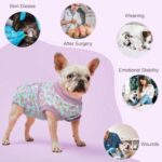 Kuoser Dog Recovery Suit for Dogs After Surgery,Professional Surgical Onesie for Female Male Dogs Spay Neuter,Soft Dog Surgery Suit Bodysuit for Abdominal Wounds Skin Disease,Light Purple Leopard L - Image 6