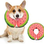 Dog Cone Collar for Small Medium Large Dogs for After Surgery, Pet Inflatable Neck Donut Collar Soft Protective Recovery Cone for Dogs and Cats - Alternative E Collar Does not Block Vision - Pink,S
