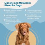 PranaPets Lignans & Melatonin Blend Naturally Aids in Relieving Symptoms of Cushing's Disease in Dogs | Helps Promote Healthy Adrenal Balance & Overall Well-Being | 1 MG Melatonin, 10 MG Lignans - Image 2