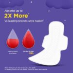 Stayfree Dry Max All Night XL Dry Cover Sanitary Pads For Women With Wings, 28 Pads - Image 5