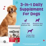 Dinovite Probiotic Supplement for Dogs - Omega 3 for Dogs - Hot Spot Relief - Skin & Coat Supplement for Dogs - 30 Day Supply (30 Day Supply, Medium Dogs (18-45 lbs)) - Image 7