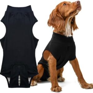 PupShield - Dog Surgery Recovery Suit Male and Female - All Dog Sizes - Easy to Use Anti Licking Design Breathable Comfortable - Spay & Neuter Recovery Suit - Surgical Onesie - Cone Alternative