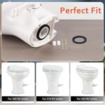 RV Toilet Seal Kit Compatible with Dometics 300/310/320 Series to Replace 385311652 Camper Bowl Seal Part and 385311658 Flush Seal, 2-in-1 Combo Kit - Image 3