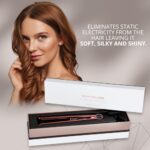 Corioliss C1 Flat Iron Hair Straightener Professional Titanium Plates Temperature Control Travel Case (Black Soft Touch Copper) - Image 5