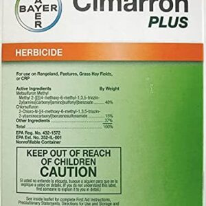 Bayer -Cimarron Plus Range and Pasture Herbicide with Metsulfuron Methyl-2 oz. 6666024