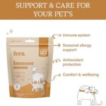 Fera Pet Organics Immune Goat Milk Cat & Dog Food Topper – Vet Created - Pet Allergy & Immunity Aid – Probiotic - Colostrum & Turkey Tail Mushroom-60 Servings - Image 2