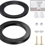 RV Toilet Seal Kit Compatible with Dometics 300/310/320 Series to Replace 385311652 Camper Bowl Seal Part and 385311658 Flush Seal, 2-in-1 Combo Kit
