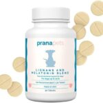 PranaPets Lignans & Melatonin Blend Naturally Aids in Relieving Symptoms of Cushing's Disease in Dogs | Helps Promote Healthy Adrenal Balance & Overall Well-Being | 1 MG Melatonin, 10 MG Lignans
