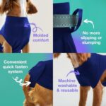 PupShield - Dog Surgery Recovery Suit Male and Female - All Dog Sizes - Easy to Use Anti Licking Design Breathable Comfortable - Spay & Neuter Recovery Suit - Surgical Onesie - Cone Alternative - Image 4