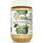 PB&Me Natural Powdered Peanut Butter - Gluten Free, High Protein, Less Calorie Peanut Butter for Smoothie And Protein Shake Add Ins- 87% Less Fat than Creamy Peanut Butter - No Sugar, 200G