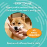 Nootie Medicated Dental Wipes for Dogs, Cleans Teeth and Freshens Breath for Dogs - Prevents Plaque and Tartar Dog Oral Care, 60 Count - Image 3