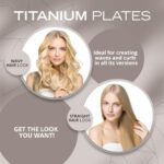 Corioliss C1 Flat Iron Hair Straightener Professional Titanium Plates Temperature Control Travel Case (Leopard Gold Soft Touch) - Image 4