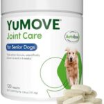 Hip and Joint Supplement - 120 Tablets with Glucosamine, Chondroitin, Omega 3, Hyaluronic Acid, Green Lipped Mussel, & Fish Oil for Dogs - Joint Support Supplement - Senior Dogs