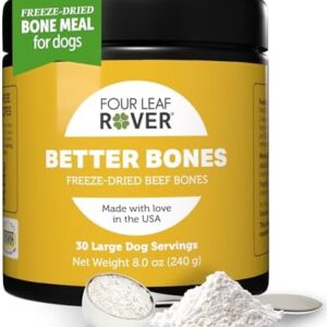 Better Bones Bone Meal for Dogs - Dog Calcium Supplement for Healthy Joints, Teeth, & Bones - from 100% Grass-Fed New Zealand Beef Bone