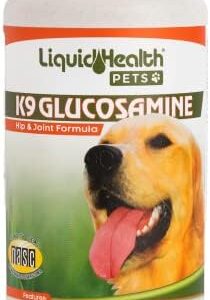 LIQUIDHEALTH 32 Oz K9 Liquid Glucosamine for Dogs, Puppies and Senior Canines - Chondroitin, MSM, Hyaluronic Acid – Joint Health, Dog Vitamins Hip Joint Juice, Dog Joint Oil
