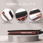 Corioliss C1 Flat Iron Hair Straightener Professional Titanium Plates Temperature Control Travel Case (Black Soft Touch Copper) - Image 3