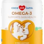 Omega 3 Fish Oil for Dogs - 120 Chewable Tablets - with Omega 3, 6, and 9, Vitamin E for Dog Shedding, Itchy, Dry Skin, Joint & Heart Support