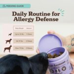 Natural Dog Company Aller-Immune Chews, Allergy Relief & Immune Support for Dogs, Itch Relief, Skin, Coat & Gut Health with Probiotics, Colostrum & Salmon Oil, Grain-Free Dog Supplement - 90 Chews - Image 4