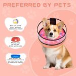 Dog Cone, Dog Surgery Collar, Inflatable Cones for Small Medium Large Dogs, Pink Doughnut Dog Recovery Collar, Does not Impede Vision - Image 7