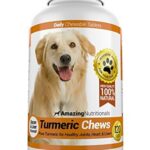 Amazing Turmeric for Dogs Curcumin Pet Antioxidant, Eliminates Joint Pain Inflammation, 120 Chews