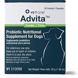 VetOne Advita Probiotic Nutritional Supplement for Dogs - 30 Packets