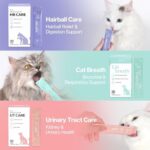 Dr.by HB Care Hairball Supplement for Cats– Korean Made Hairball Relief Furball Control Remedy & Digestive Support Supplements with Omega-3, Chitosan-30 Individuallly Packaged (1 Pack, 30 Count) - Image 11