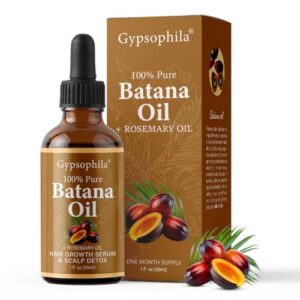 Batana Oil with Rosemary for Hair Growth -100% Pure Natural Rosemary Oil, Nourishes The Scalp, Eliminates Split Ends, Reduce Hair Loss & Detox Your Scalp (30 mL) for All Hair Types