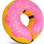 Katoggy Inflatable Dog Cone Collar for Dogs After Surgery, Soft Adjustable Blow up Donut Dog E-Collar for Small Medium Large Dog and Cats